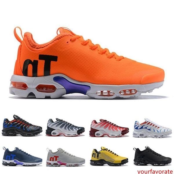 

2019 plus tn se women men running shoes triple black white yellow red mens runner trainer sports sneakers 36-45