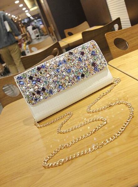 

women evening bag party tassels clutch diamond purse crystal wedding rhinestone handbags shoulder bag hipping 2020 ready stock, Red;black