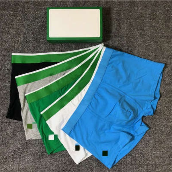 

2020 new mens designer boxers luxury men fashion casual underwear quality brand underpants for male 5 colors size -2xl 3 pairs 11, Black;white
