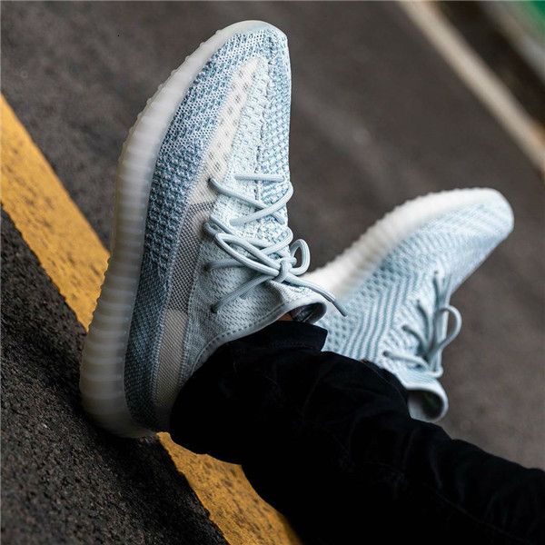

2019 with box kanye west running cloud white true form hyperspace men women sneakers fashion sports runners outdoor shoes