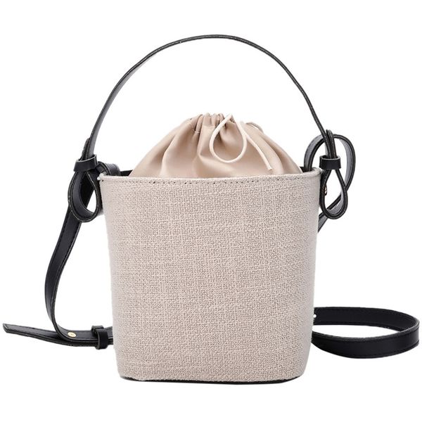 

дамы винтаж бич солома сумка мешковина слинг ковш сумка пляжная сумка crossbody