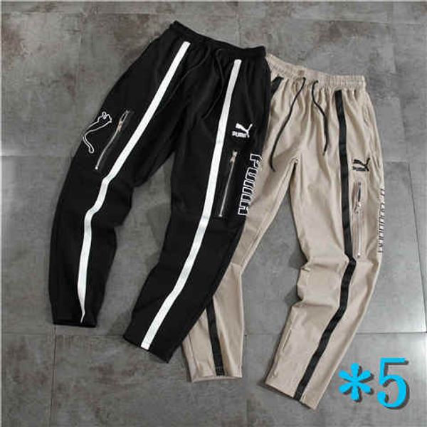 

men pants two color casual fashion sports jogger pants new arrival mens sports active men women pants*5, Black