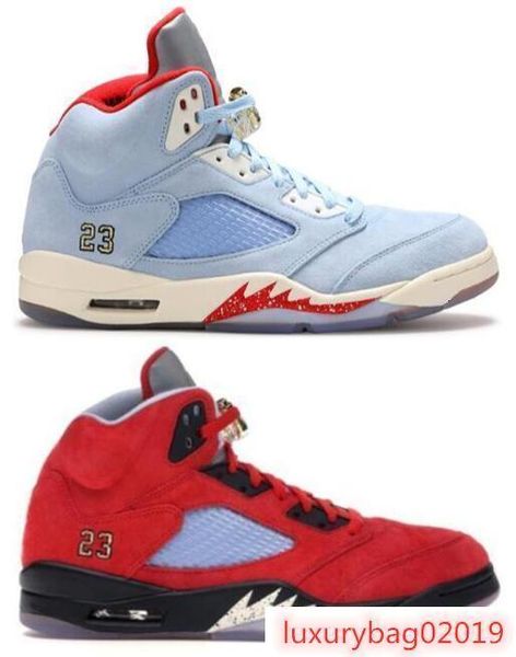 

new trophy room x 5s ice blue jsp red men basketball shoes 5 ice blue jsp sports sneakers with box