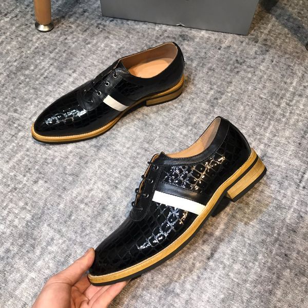 

business gentleman sneaker black blue white bottom greggo orlato flats men luxury designer shoe 38-44 ing