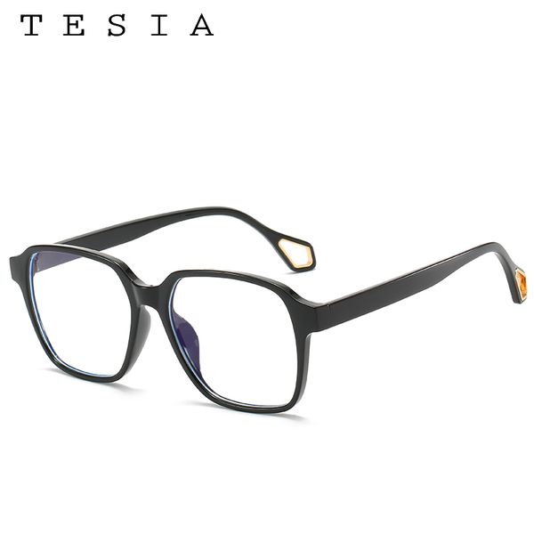 

blue light blocking glasses clear women men gaming computer glasses anti eye strain spectacles square eyeglasses optical frames, White;black