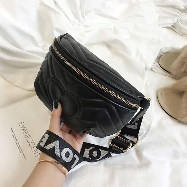 

2019 new bags for women pack waist bag luxury pu leather chest handbag fashion quality pocket paquete de la cintura j#
