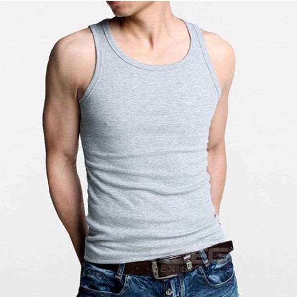 

men' tank men vest summer sports breathable sleeveless fashion casual slim solid color simple comfortable male vests, White;black
