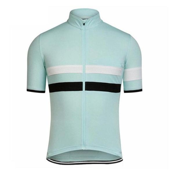 

rapha team cycling short sleeves jersey bib shorts sets mountain clothing breathable mans bicycle sports u40847, Black;blue