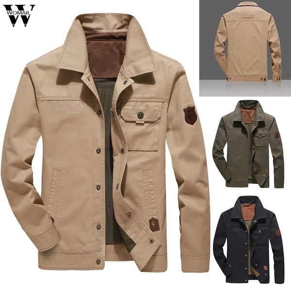 

womail jackets men autumn fashion casual button jacket sportswear bomber jacket and coats windbreaker outwear streetwear 5xl 731, Black;brown