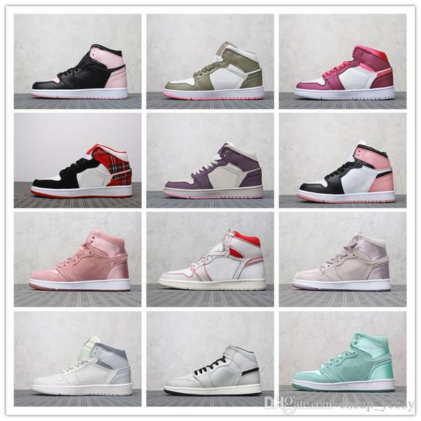 

1 high og phantom women basketball shoes high og crimson tint pink black white sneakers 1s women sports shoes size 36-39