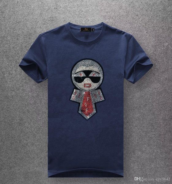 

2019spring summer fashion polo mens designer brand t-shirt embroidered tiger wolf short-sleeved t-shirt men's youth t-shirtm-5xl 541, White;black