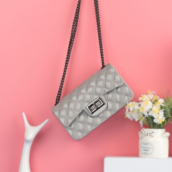 

jelly bag 2019 new shoulder bag 2020 rhombus chain small square multicolor optional
