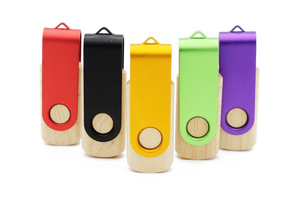 

metal wooden usb flash drive pendrive 4gb 8gb 16gb 32gb rotatable memory stick thumb drive u disk usb 2.0 u disk