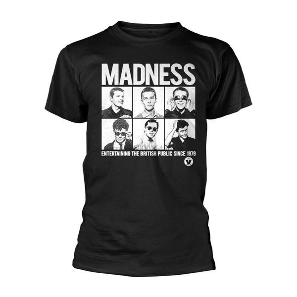 

madness suggs ska punk portraits official shirt mens, White;black