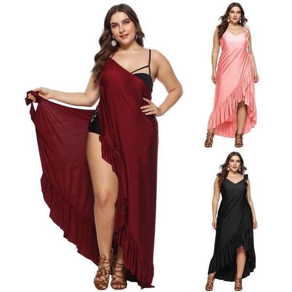 

new style women cover-ups beach dress lady sling backless beach dress vacation bikini cover up swimwear beachwear casual, Blue;gray