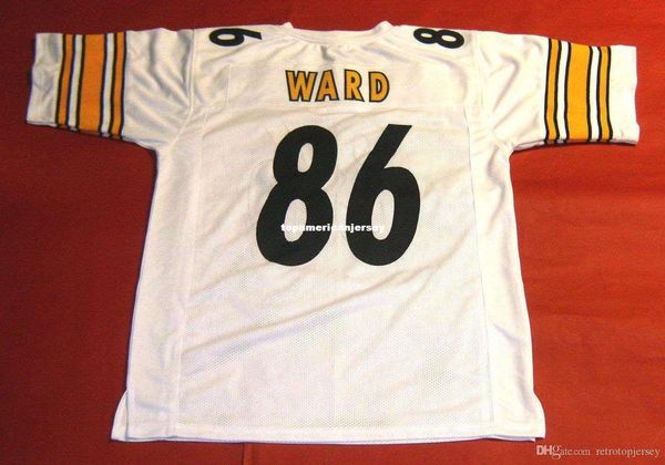 

retro #86 hines ward custom mitchell & ness jersey white mens stitching s-5xl,6xl football jerseys running, Black;blue