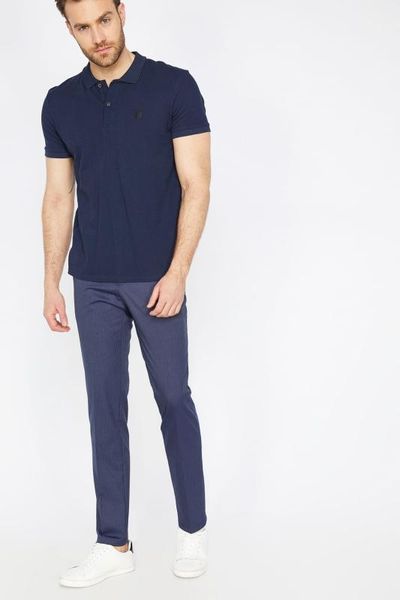

koton male navy blue normal waist pocket detail narrow cut pants 9 yam49126nw