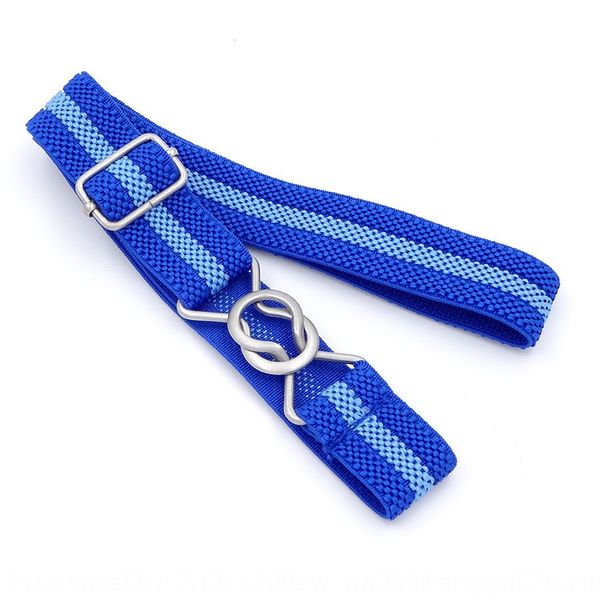 

8-character buckle band elastic band children's elastic casual versatile belt simple boy girl's belt, Black