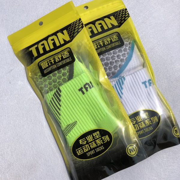 

1 pair taan women's badminton socks women thickened tower cotton running sport breathable tennis sock t-130, Black