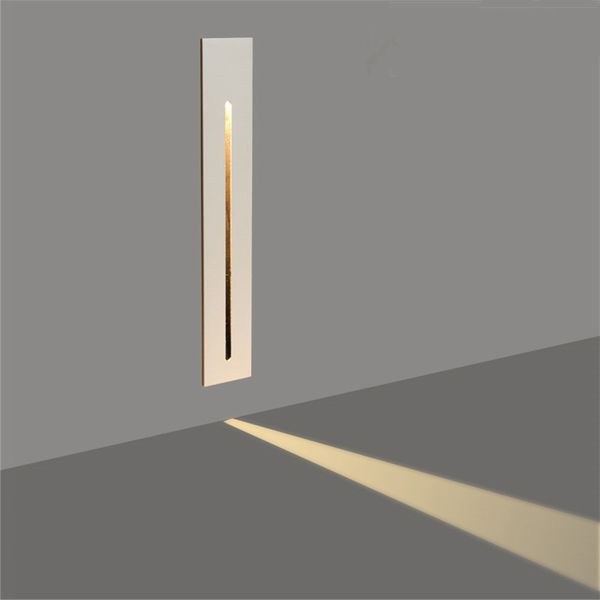 

3w recessed led stair wall light ac85-265v indoor corner wall lamp step decoration lamp hallway staircase lamps with cree chip
