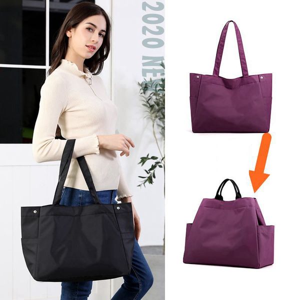 

large tote bag women handbag waterproof nylon casual shoulder bags