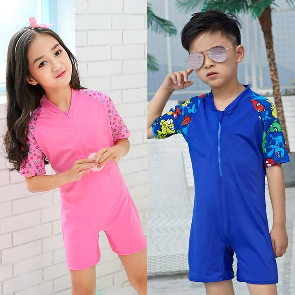 

7xmop children's swim female one-piece 2019 primary and secondary school students 3-10 years old boys and girls surfing swimsuit suit s, White;black