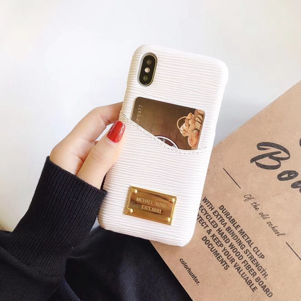 

Роскошный дизайнер восемь цветов плагин карты телефона Чехол для iPhone 6 6s 7 8 8plus для Iphone х хт для iphone11 11 про 11 про макс