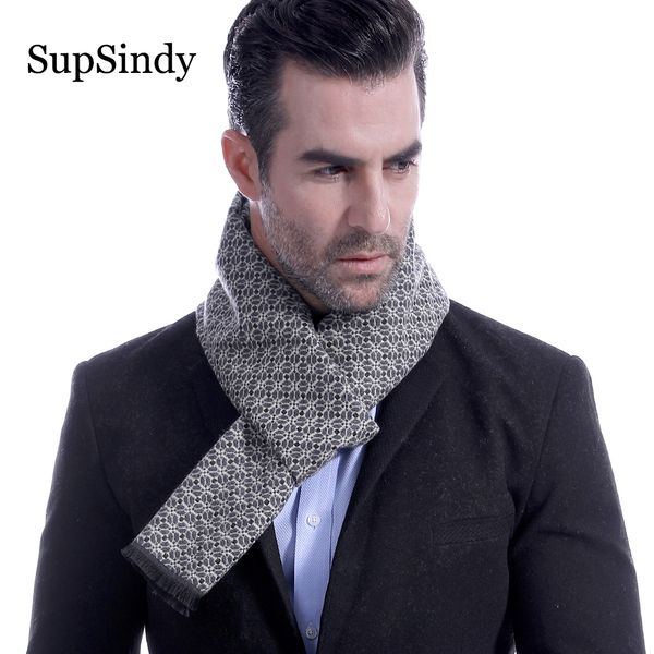 

supsindy winter scarf men vintage soft floral scarves luxury shawl warm wrap imitation cashmere business casual scarf for men, Blue;gray
