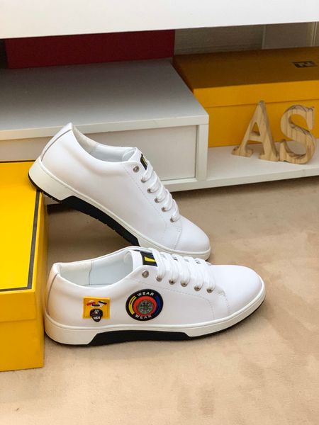 

new style luxury high-end men's casual sports shoes fashion design brand platform genuine leather men's shoes simple vintage color, Black