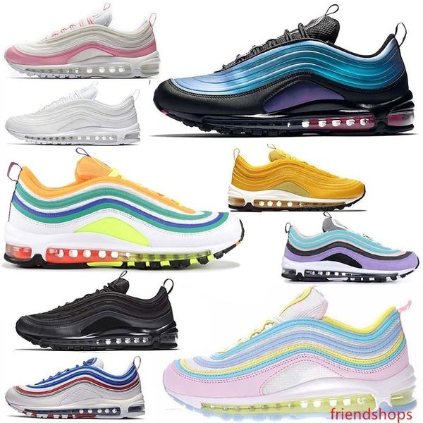 

2019 laser fuchsia men women designer running shoes outdoor sneakers triple white black have a day iridescent trainers sports shoe 36-45