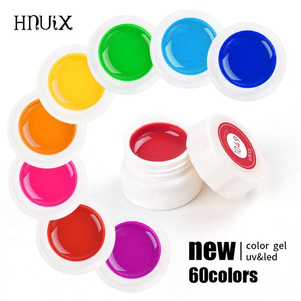 

hnuix 5 ml pink nude imbiber uv gel polish purple black white gel nail long lasting pure nail color polish manicure, Red;pink
