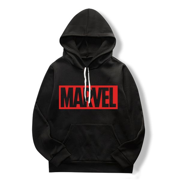 

black spring/summer sports casual hoodie, marvel red/black hoodie, available in multiple colors, large size xs-4xl