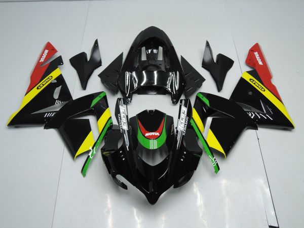 

4 подарков для мотоциклов новых abs полные обтекатели комплекты приспособленных для kawasaki ninja zx-10r 2004 2005 04 05 10r набор тела чер