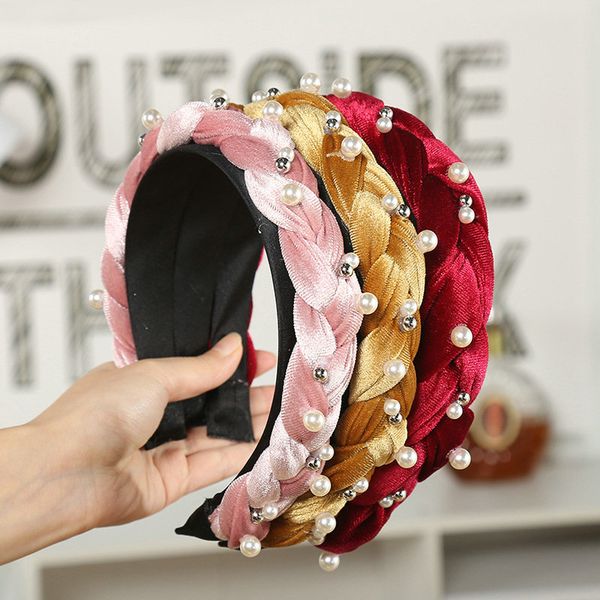 

цветочный принт fresh lady аксессуары оголовье с подстилкой pearl стиль волос с hairbands алиса диапазона cerchietto aliceband kltcp, Black;brown