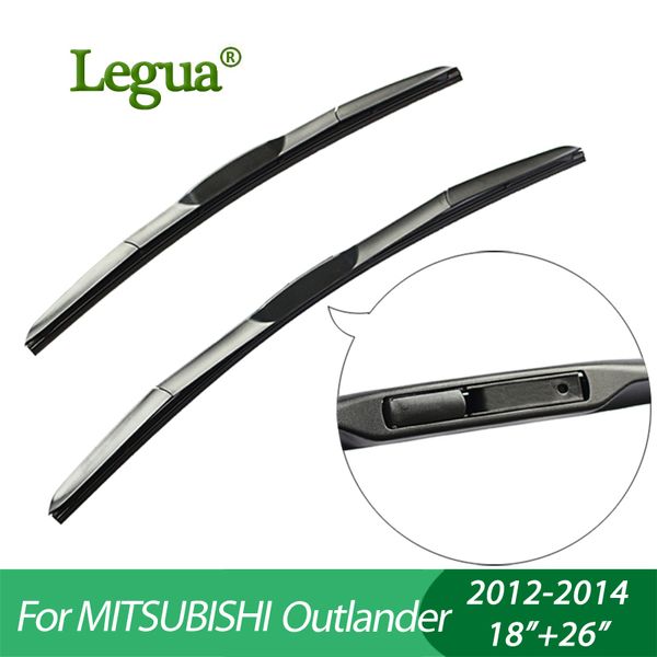 

legua wiper blades for mitsubishi outlander(2012-2014), 18"+26",car wiper,3 section rubber, windscreen wiper, car accessory