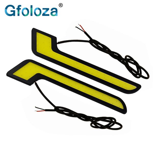 

2pcs led daytime running lights white dc12v high power cob car fog lamp drl driving lamp waterproof 6000k
