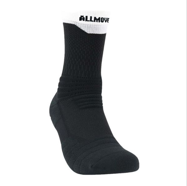 

elite basketball socks towel bottom sports socks, Black
