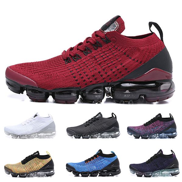

2019 new fashion fly 3.0 mens women running shoes triple black white red blue grey knit 3.0 brand designer sneakers sports jogging shoe
