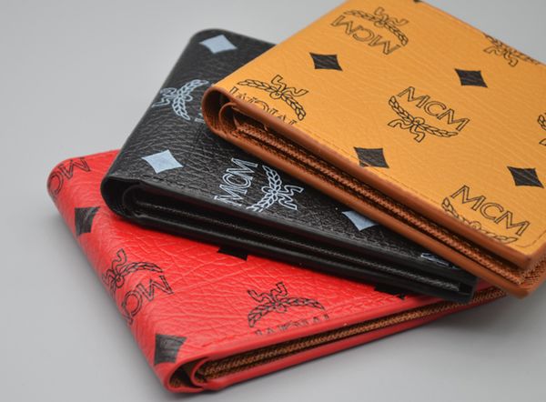 

марка vintage mens wallet fine браун кожа pu деньги клатчи кошелек известные качество черный дизайнер кошелек для мужчин горячей оптовой про, Red;black