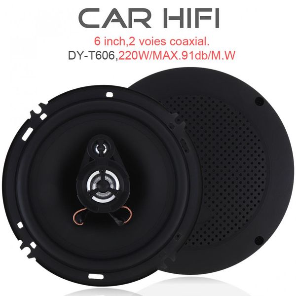 

2pcs 6 inch car speaker auto car audio hifi coaxial speaker 220w full range frequency speakers for stereo wholesale