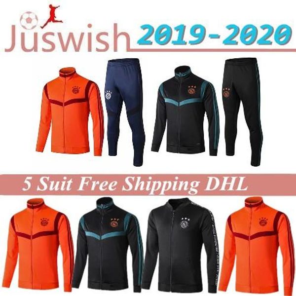 

2019 2020 ajax jacket tracksuit survetement 19 20 аякс фк футбол jacket футбол kit с длинным рукавом полное zipperjackets обучение костюм ch, Black;red