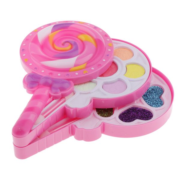 

princess cosmetic toys kit non-toxic makeup box set eyeshadow lipstick for kids