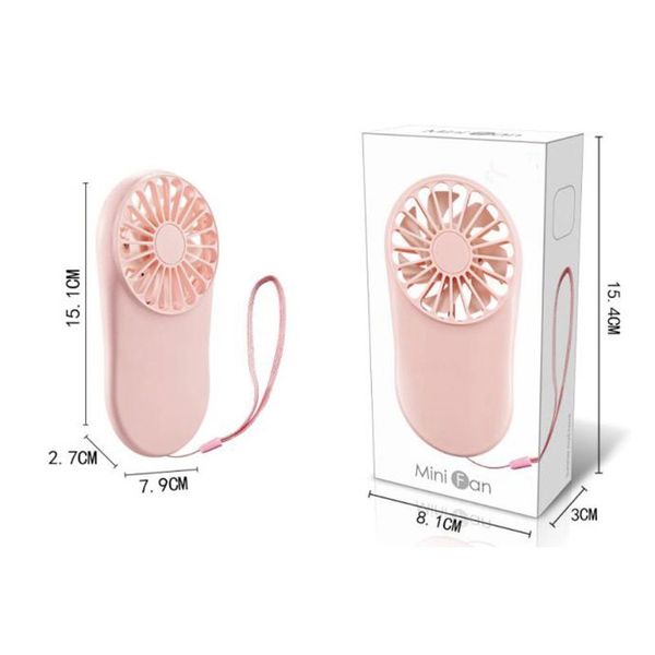 Recarregável portátil Mini Fan Hand Hand Real Travel Air Cooler Mini Fãs USB Charging ao ar livre