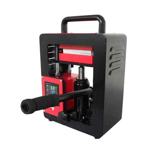 

6*12cm rosin press 5 tons pressure lcd controller hydraulic dual rosin heat press machine ap1905 with 100sheets oil proof paper