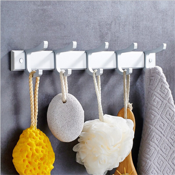 

5 holes wall mounted hanger hooks coats rack wall hooks clothes rails for kitchen bathroom room cloth towel rack coat hat