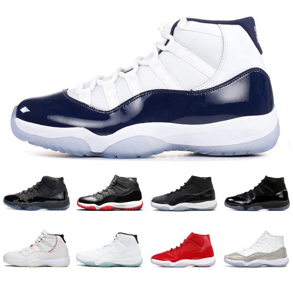 

горячие мужчины женщин сбывания 11s 11 баскетбольной обуви new разводили concord metallic silver гамма синий прохладный серый мужской тренер