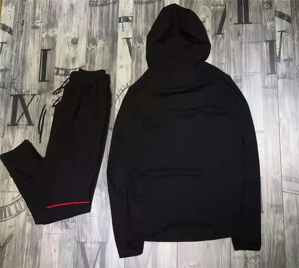 

new mens tracksuit embroidery letters printed mens joggers hoodie sweaerst sportswear tracksuits suits plus size l-5xl, Gray