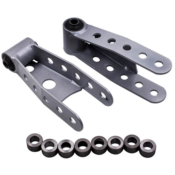 

new 2" rear lowering drop shackles fit chevy silverado 1/2 ton 2007-2016