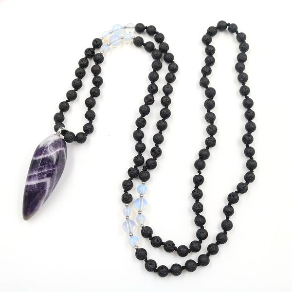 

10 шт silver plated пирамида аметист камень кулон длинные каменные бусы ожерелье цепи роза красная агат ювелирные изделия ручной работы