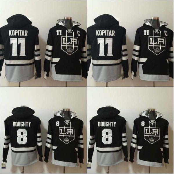 

Mens Los Angeles Kings 11 Anze Kopitar 8 Drew Doughty 14 Justin Williams 27 Alec Martinez 10 Mike Richards Hockey Hoodies Sweatshirts